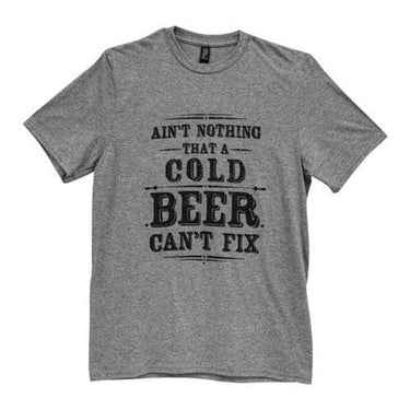 Ain't Nothing That A Cold Beer Can't Fix T-Shirt Heather Graphite XXL - The Fox Decor